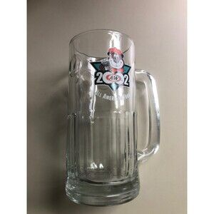 A&W Glass Mug 2002 with Bear Logo Vintage 7 inches tall